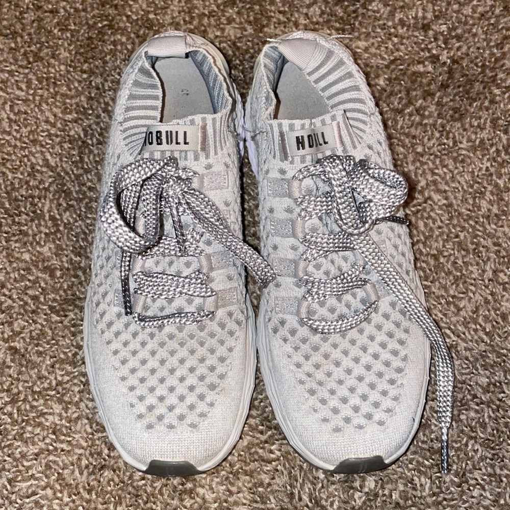 NOBULL Light Gray Knit Athletic Shoes